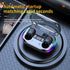 BD&M Wireless Earbuds, HiFi Stereo Gaming Earbuds with Digital LED Display, TWS Bluetooth Headphones for Sports, Work,