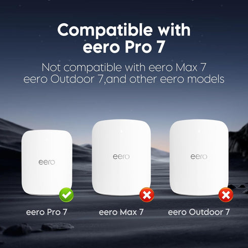 XLTTYWL eero Pro 7 Wall Mount Kit, Outlet Mount Bracket for Space & Cable Management, Compatible with eero Pro 7