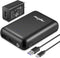 rapthor 5V 10000mAh 2A / 7.4V 5500mAh 3A Battery Pack for Heated Vest/Jackets/Hoodies, Portable Dual Outputs