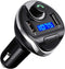 Criacr Aux Bluetooth Adapter for Car - Hands-Free Call Dual Ports Charger, FM Radio Transmitter Receiver, Mp3 Audio