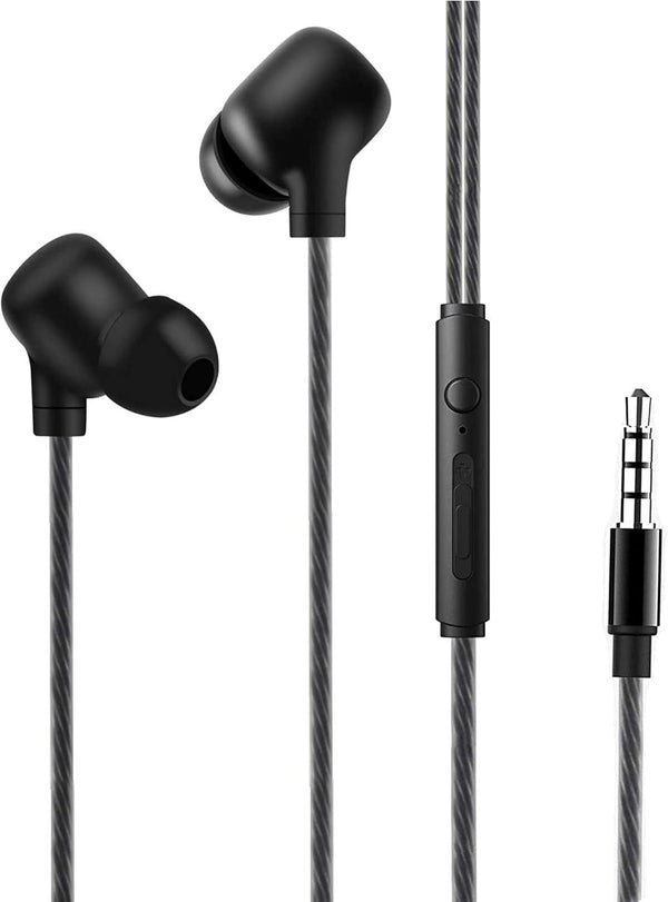 EG10 Wired Earbuds with Noise Cancelling Technology, Microphone, Volume Control, Clarity and Bass Performance for