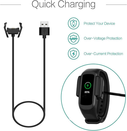FitTurn Charger for Oppo Band Activity Fitness Tracker, 3.3ft USB Charger Adapter Charge Cord Dock, Black