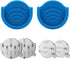 pop-tech Phone Grip for Socket Holder, 2 Pack Silicone Car Phone Mount Adhesive, Blue
