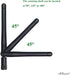Dixingtek 6E 2.4GHz 5GHz 6GHz 4-Pack WiFi Tri-Band Bluetooth RP SMA Antenna, Compatible with WiFi Router Camera