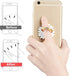 3-Pack Phone Ring Holder, 360 Rotation Glitter Bling Bling Finger Bracket Stand Grip for Smartphones, Tablets, Daisy