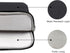 RAINYEAR 13 Inch Laptop Sleeve, Black, Water Resistant Padded Cover Bag for 2021 2022 MacBook 13.6" M2