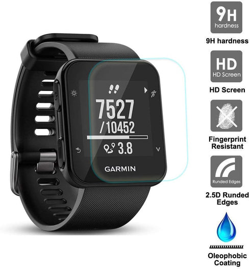 Screen Protector for Garmin Forerunner 35, 4 Pack Tempered Glass Anti-Scratch High Definition Full Coverage Films