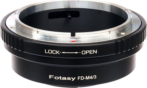 Fotasy FD Mount Lens to M4/3 Adapter, Compatible with Panasonic G7 G9 GF8 GH5 GX7 GX8 GX9 GX85 GX80 Olympus