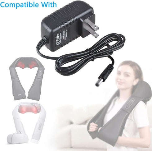 Gzzscortd 12V C1 150DC Replacment AC DC Power Supply Adapter Charger Compatible for Naipo Shiatsu Back and Neck