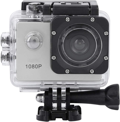VBESTLIFE Mini Ultra HD Action Camera, 1080P 12MP Sports Camera with Wide Angle Lens, Full HD 2.0 Inch TFT LCD Screen,