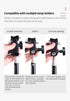 SLOW DOLPHIN Camera Flash Speedlite Mount Swivel Light Stand with Umbrella Bracket Holder (2 PCS)
