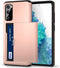 Jiunai for Samsung Galaxy S20 FE Case, Card Holder Wallet for 2 Cards, Protective Dual Layer Rubber Cover