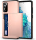 Jiunai for Samsung Galaxy S20 FE Case, Card Holder Wallet for 2 Cards, Protective Dual Layer Rubber Cover