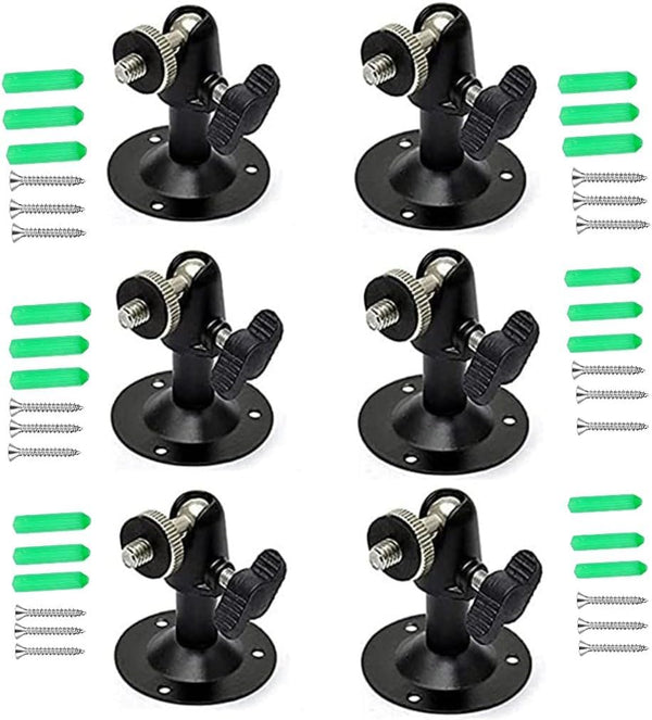 Security Wall Mount for Oculus Sensor, Arlo Pro, Stick Up Cam - 6 Pack Metal Bracket for Indoor Outdoor 360° Rotation