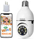 5G Light Bulb Security Camera, Wifi Dual Band, 360 Degree 1080P Indoor Camera with Auto Tracking and Smart Dome