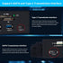 Mugast 5.25 inches 3.0 3.1 M2, 64G Internal Card Reader, USB Interface Multifunction Internal Card Reader Dashboard PC