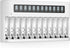 EBL AA AAA Battery Charger 12-Bay Independent LCD Charger for Ni-MH Ni-CD Rechargeable