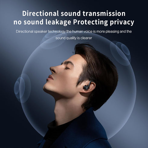 Wireless Earbuds, Open-Ear Bluetooth 5.3 Noise Cancelling Headphones with Ear Hooks, 60H Playtime for Running
