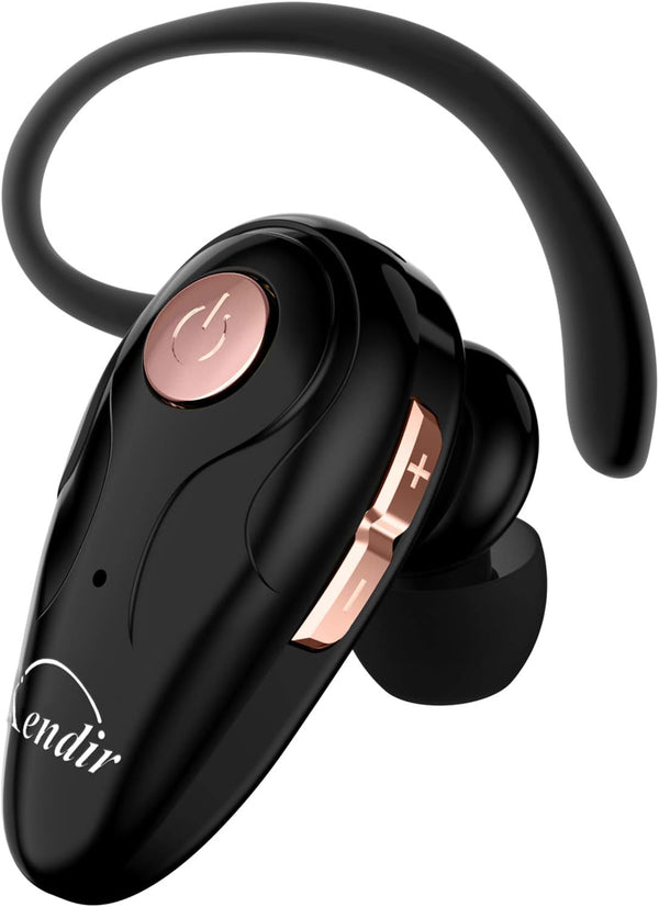 Bluetooth Headset, V5.0 Ultralight Wireless Headphone Cell Phone Earpiece with Mic, Volume Control, Handsfree Earbud,