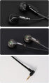 FAAEAL Iris Ancestor in-Ear Earphones, Super Bass 3.5mm Wired Headphones with/without HD Microphone, Black