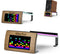 SIMCFUN Desktop RGB Tilt Speaker Stands with Dynamic LED Spectrum Analyzer-Vibration Absorption Pad-Small