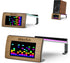 SIMCFUN Desktop RGB Tilt Speaker Stands with Dynamic LED Spectrum Analyzer-Vibration Absorption Pad-Small