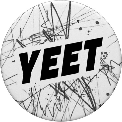Yeet Meme Black and White Abstract Pattern Boys PopSockets PopGrip: Swappable Grip for Phones & Tablets