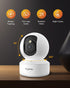 BoyKeep 2K 5G/2.4GHz 360 2-Way (White-2 Pack) Pet Camera, Indoor Security Camera, WiFi Cameras for Baby Dog with Phone
