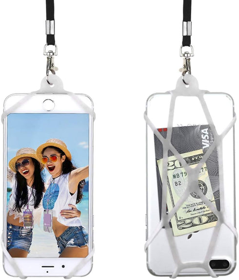 Gear Beast Cell Phone Lanyard, Silicone Smartphone Holder Case and Neck Strap Compatible with Most Phones