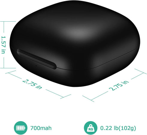 Jinstyles Charging Case Replacement for Powerbeats Pro with Bluetooth Pairing Sync Button & 700mAh Battery (No Earbuds)