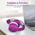 Toddler Wireless Headphones, Bluetooth Kids Headphones with 93db Volume Limited, Foldable with Built-in Mic for Cell