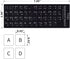 CaseBuy 2PCS Thai Keyboard Stickers, Thai-English Keyboard Letters Replacement Sticker White Font on Black Background