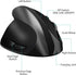 AURTEC Left-Handed Mouse, Rechargeable 2.4G Wireless Ergonomic Vertical Mice with USB Receiver, 6 Buttons, 3 Adjustable
