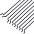 1.2mm L120mm (Pack 10) Hobbypark x Steel Z Style Pull/Push Rods Parts for RC Airplane Plane Boat Replacement
