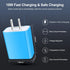 Android Phone USB Type C Fast Charger for Samsung Galaxy A Series, Dual Car Charger Wall Block C Charging Cable