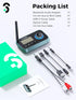Bluetooth Transmitter Receiver, SOOMFON 3-in-1 Bluetooth 5.0 Audio Adapter for 2 Headphones, LCD Display, Optical AUX