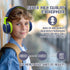 Kids Headphones Bluetooth 5.3 Wireless, 60H Play Time, Volume Limited Over Ear Foldable Headset with Aux Mic (Deep Blue)