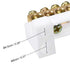 uxcell Terminal Block Connector Bar, 10 Positions Single Row Electric Barrier Bar, 2 Pcs