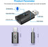 BAVNCO Bluetooth 5.0 Car Adapter, Mini Stereo Transmitter Receiver, Wireless 3.5mm Aux Jack Adapter for Car, Home