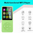 imkavery 128GB MP3 5.2, Player with Bluetooth Portable Green Music Player for Kids with Built-in HD Speaker, FM Radio