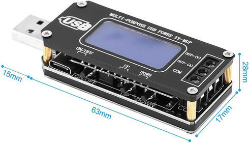 PEMENOL DC-DC CNC USB Step Up/Down Power Supply Regulator Module - Adjustable Voltage Converter with Display