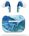 MightySkins Compatible with Apple Airpods Pro, Perfect Wave, Durable Vinyl Decal Wrap Cover, Made in The USA