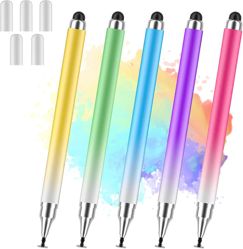 Stylus Pens for Touch Screens, Universal 2 in 1 Stylus Pen for iPad Compatible with iPhone, iPad, Android, Microsoft