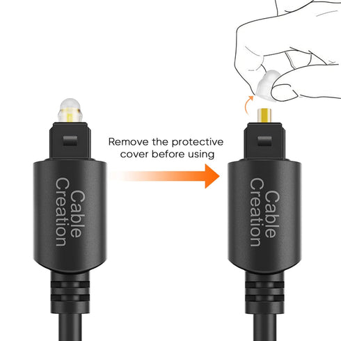 6 PS4, 1.8M CableCreation Digital Optical Audio Cable Feet, Fiber Optical Toslink Cable for Home Theater, Sound Bar