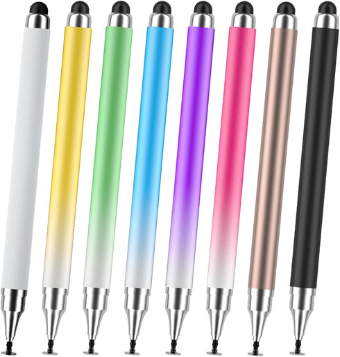 Stylus Pen for Touchscreen, 8 Pack Stylists Pens Compatible with iPhone, iPad, Android, Tablets, Laptop (Black, Blue,