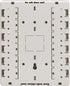 Tripp Lite 12-Port Surface-Mount Box for Keystone Jacks - Additional Breakout Pieces, Mounting Screws Included