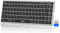 TECKNET Bluetooth Keyboard Rechargeable, 4-Device (2.4G+3BT) Wireless Keyboard, Ultra-Slim Quiet Typing, 14 Hotkeys