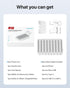 SooPii 8-Port USB-C Charging Station with 1 PD 20W Fast Charging Port, 8 Mixed Cables, and Upgraded Holder for lWatch