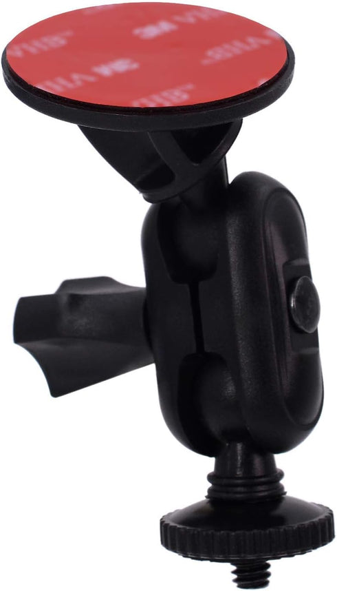 CH01C Mini Adhesive Camera Mount Holder with 1/4" Thread for Dash Cam, Fit Sony/Ricoh/HP/GoPro/Oculus (M4 M6 Included)