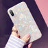 J.west iPhone Xs Max Case, Luxury Opal Sparkle Bling Design, Crystal Clear Soft TPU Silicone Cover for Girls